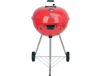 Uhlíkový gril, kulatý, průměr 54 cm, červený | YATO YG-20304