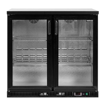 Chłodziarka do butelek, 227 l, dynamiczne chłodzenie, automatyczne odszranianie, 230 V, zamek | YATO YG-05355