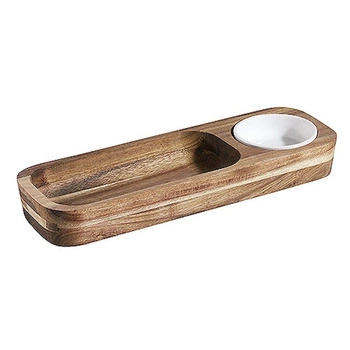 Dřevěná sada na dipy, 30x10x3.5 cm | CONTACTO 3870/300