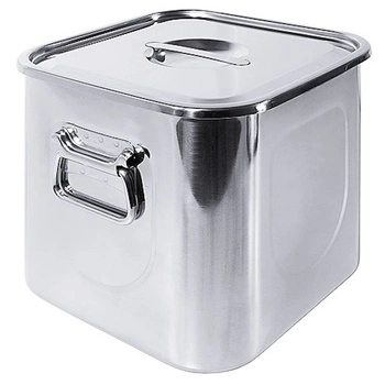 Nádoba na potraviny z nerezové oceli, 7,5 l, 20x20x20 cm | CONTACTO 310/020