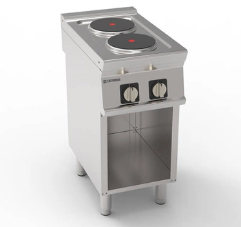 Elektrický vařič, 2-dno o průměru 22 cm s otevřeným dnem | TECNOINOX 716008