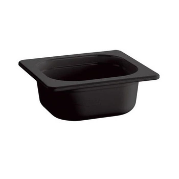 Nádoba GN 1/6 hl. 6,5 cm z melaminu černá | APS 83748