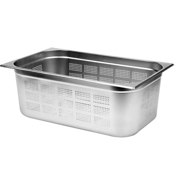 Nádoba GN 1/1 hl. 20 cm z nerezové oceli děrovaná | YATO YG-00345