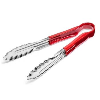 Kleště na servírování HACCP červené, univerzální, 24 cm | FORGAST FG11118