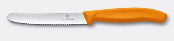 Nůž na rajčata Swiss Classic, zoubkované ostří, oranžový, délka ostří 11 cm | VICTORINOX 6.7839.C1