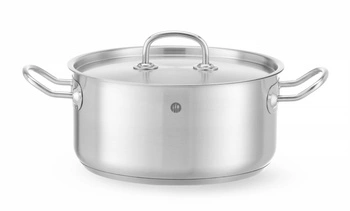 Nerezový nízký hrnec - objem 5 l Kitchen Line | HENDI 836026