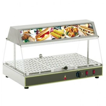 Průchozí ohřívací vitrína s zvlhčováním, 1 GN 1/1, 0.65 kW | ROLLER GRILL WDL 100