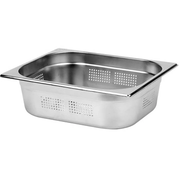Nádoba GN 1/2 hl.10 cm z nerezové oceli děrovaná | YATO YG-00356