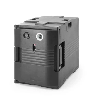 Termoizolační cateringová nádoba s funkcí ohřevu, GN 1/1, 230V/200W | AMERBOX 707692