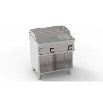 400V Tecno74 chromovaná grilovací deska s hladkým povrchem | TECNOINOX 716222