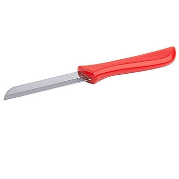 Nůž na loupání s červenou rukojetí, délka čepele 7 cm | CONTACTO 3606/070