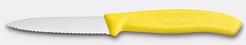 Nůž na zeleninu a ovoce Swiss Classic, zoubkované ostří, žlutý, délka ostří 8 cm | VICTORINOX 6.7638.C1