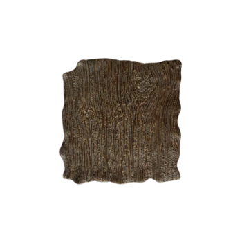 Obdélníkový mělký talíř Moku hematit 21 x 21 cm | KERA KERAMIKA 16.3.HEMATIT