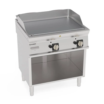 Broušená chromovaná plynová grilovací deska na otevřeném podstavci 74,8x56,4 cm | TECNOINOX 713191