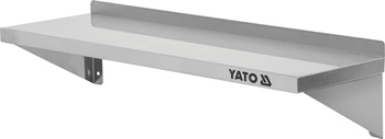 Nerezová závěsná police jednoduchá 150x30x18 cm | YATO YG-09042