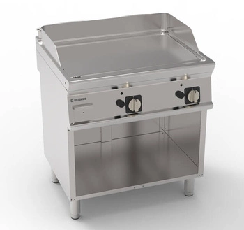 Hladká plynová grilovací deska na otevřeném podstavci 74,8x56,4 cm | TECNOINOX 713180