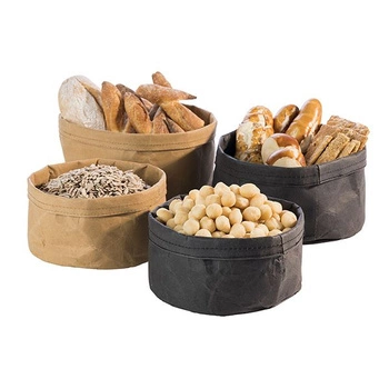 Papírová taška na pečivo černá 17x11 cm | APS 30441