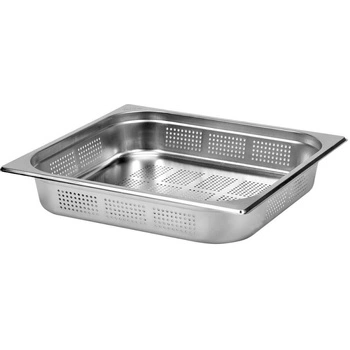 Nádoba GN 2/3 hl. 6,5 cm z nerezové oceli děrovaná | YATO YG-00360
