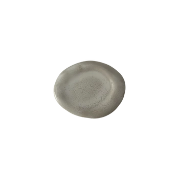 Plochý talíř s okrajem Galet dolomit 19 x 16 cm | KERA CERAMIKA 19.1.DOLOMIT
