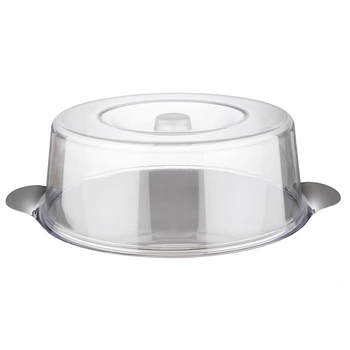 Podnos na dorty a koláče s poklopem 30x11 cm, nerezová ocel, s poklopem | APS 65