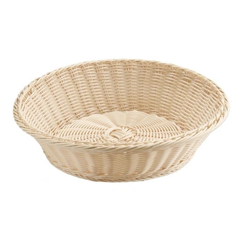 Koš na pečivo z polypropylenu, EKONOMIC, světle béžový, 39x10 cm | APS-40144