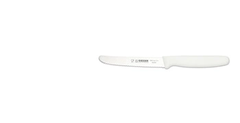 Univerzální nůž s vlnitým ostřím - 11 cm, bílý | GIESSER MESSER 8365 wsp 11 w