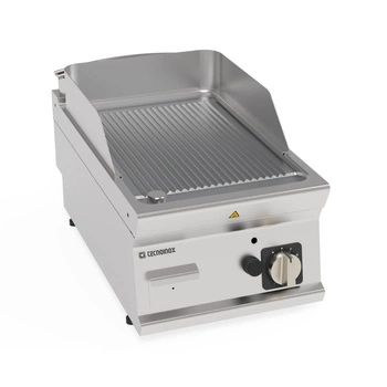 Nastavitelná plynová grilovací deska s drážkami z broušeného chromu 35,3x56,4 cm | TECNOINOX 713185