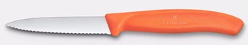 Nůž na zeleninu a ovoce Swiss Classic, zoubkované ostří, oranžový, délka ostří 8 cm | VICTORINOX 6.7639.C1