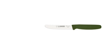 Univerzální nůž s vlnitým ostřím - 11 cm, olivově zelený | GIESSER MESSER 8365 wsp 11 ol