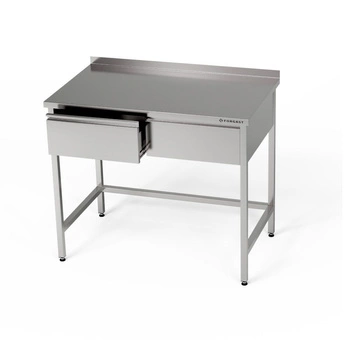 Nerezový pracovní stůl se zásuvkami 90x60x85 cm | FORGAST