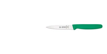Loupací nůž s vlnitým ostřím - 10 cm, zelený | GIESSER MESSER 8315 wsp 10 gr