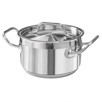 Střední hrnec z nerezové oceli s poklicí, 1,9 l, průměr 16 cm | FORGAST FG02831