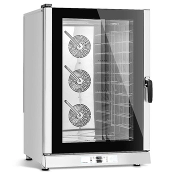 Elektrický konvektomat 10 GN 1/1 nebo 10 zásobníků 60x40 cm, 15.7 kW | FORGAST FG09511