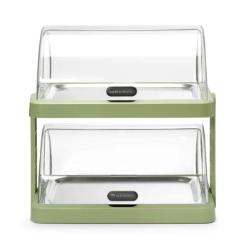 Dvojitá chladicí vitrína roll-top Duo UNIQ navrženo Robertem Bronwasserem, zelená, 48x35.5x48 cm | HENDI 871973