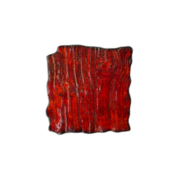 Obdélníkový mělký talíř Moku rubín 21 x 21 cm | KERA CERAMIKA 16.3.RUBIN