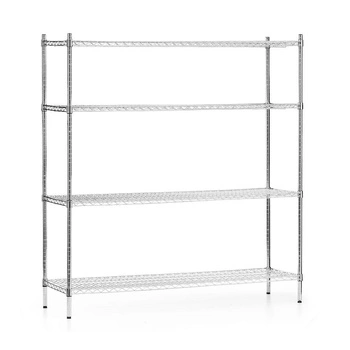 Chromovaný ocelový regál 150x60x155 cm skládací | FORGAST FG15660