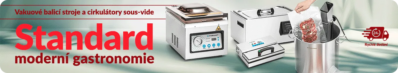 Vakuové balicí stroje a cirkulátory sous-vide
