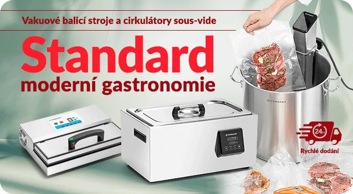 Vakuové balicí stroje a cirkulátory sous-vide
