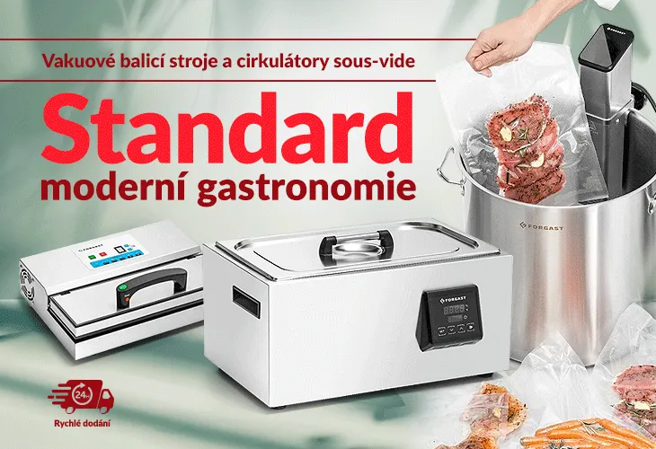 Vakuové balicí stroje a cirkulátory sous-vide