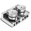 Dvojitý elektrický vaflovač na belgické vafle, průměr 18,5 cm, 4 kW, 230 V | FORGAST FG09721