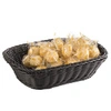 Košík na pečivo z polypropylenu, obdélníkový, černý, 26.5x19x7 cm | APS-50702