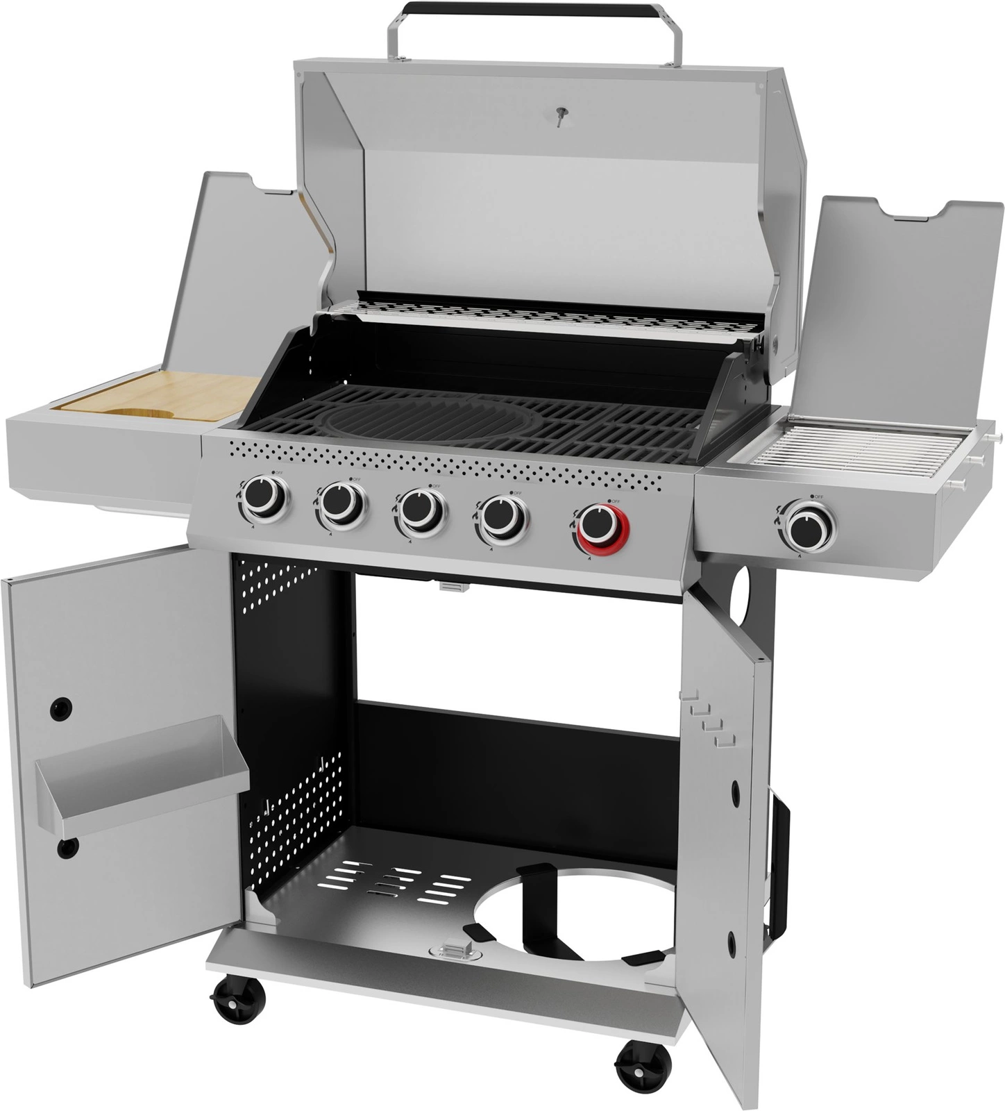 Venkovní plynový gril 5+1 | YATO YG-20032