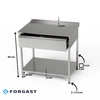 Nerezový pracovní stůl se zásuvkou 80x70x85 cm | FORGAST