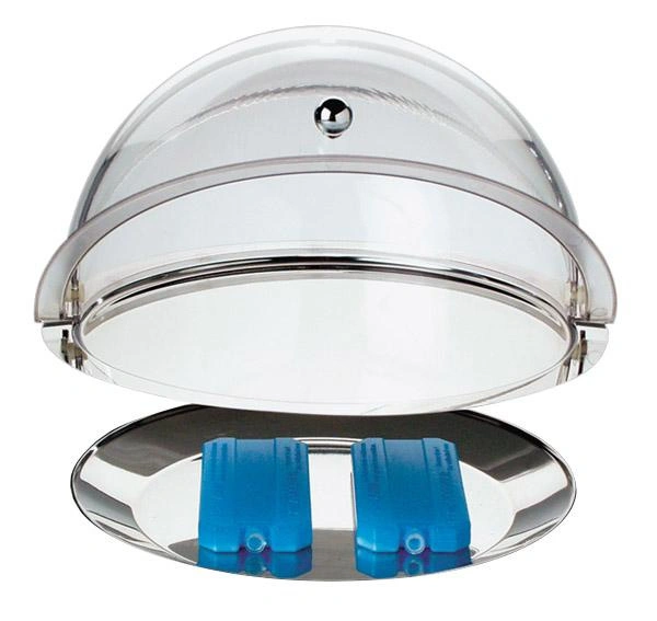 Kulatý tác s chladicím vložkou a poklopem, 35x15 cm | APS 9094