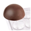 Forma na čokoládové pralinky polokoule, 27.5x13.5x2.5 cm | CONTACTO 6751/007