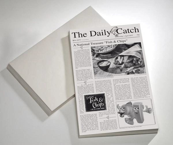 Papír na hranolky pergamenový s potiskem - 500 kusů | APS 40670