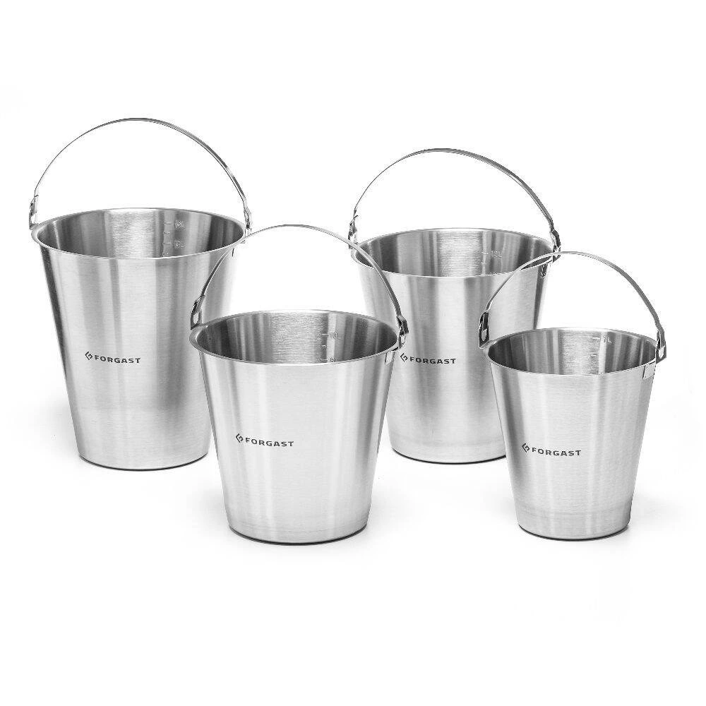 Kbelík z nerezové oceli bez kroužku 10 l | FORGAST FG06010