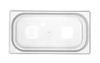 HACCP polypropylenová nádoba 1/3 GN, hloubka 10 cm HENDI 880272