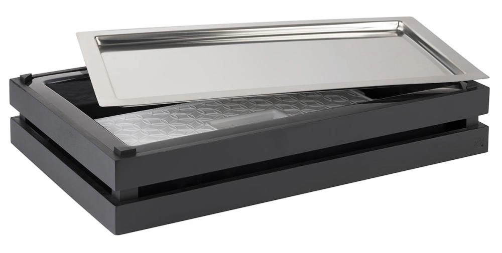 Vložka do GN SUPERBOX, GN 1/1, polystyren, černá, 53x32.5x8.5 cm | APS 11616