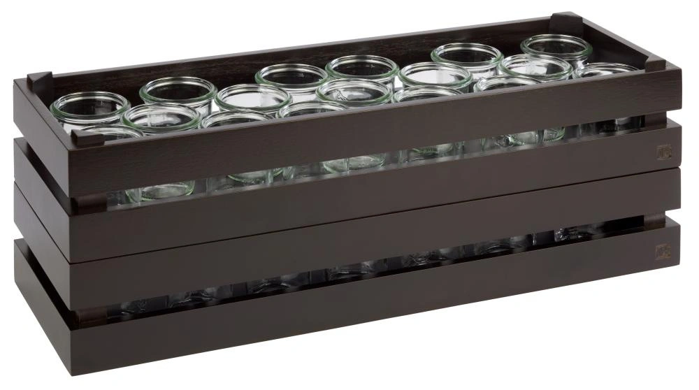 Bufetová bedna GN SUPERBOX, černá barva, 55.5x18.5x10.5 cm | APS 11629